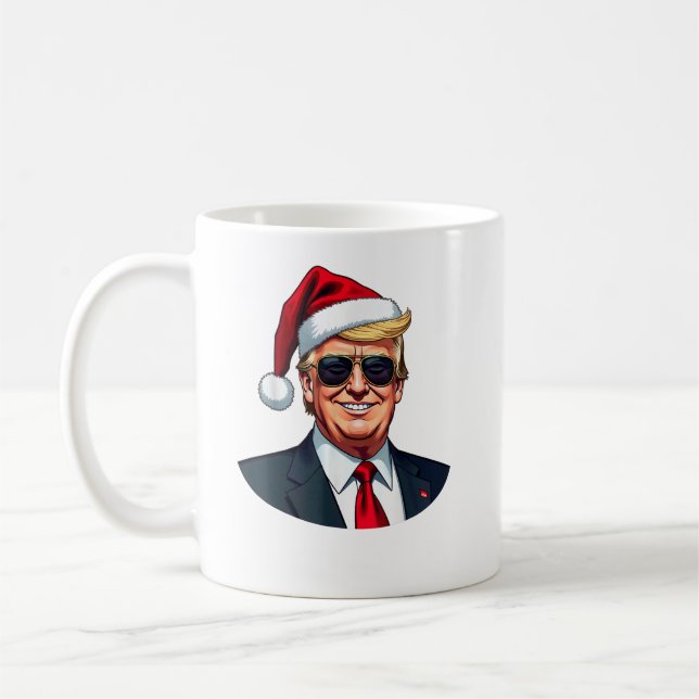 Daddy's Home Trump Claus Sunglasses Coffee Mug (Left)