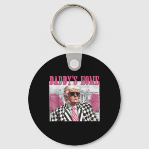 Daddys Home Trump Pink 2024  Key Ring
