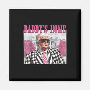 Daddys Home Trump Pink 2024 Magnet