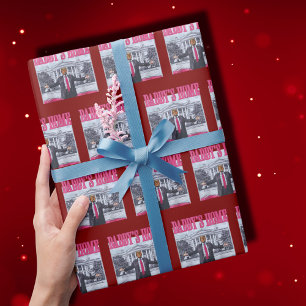 Daddy's Home Trump Pink Gift Wrap