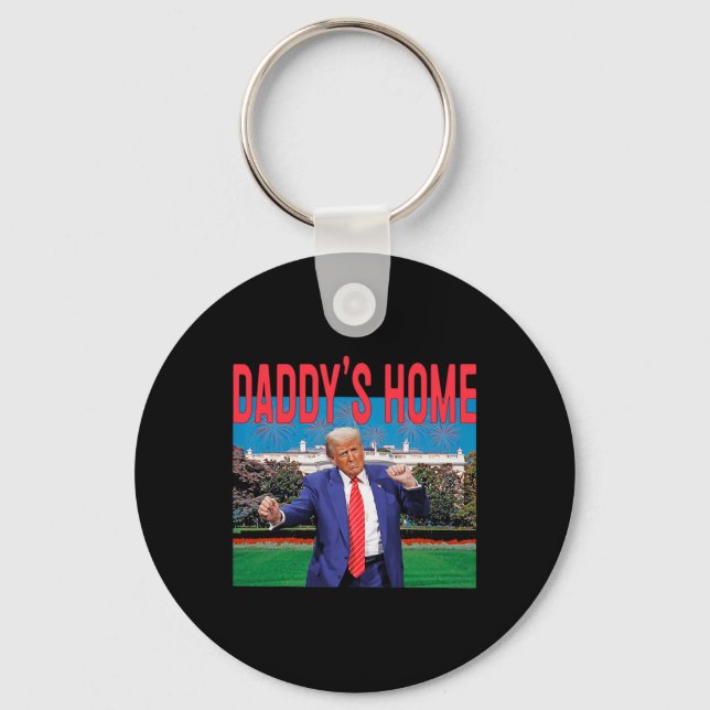 Daddy's Home Trump Pink Trump 2024 Take America Ck Key Ring (Front)