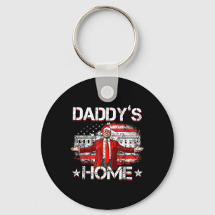 Daddys Home Trump Xmas 2024 Funny Trump Take Ameri Key Ring