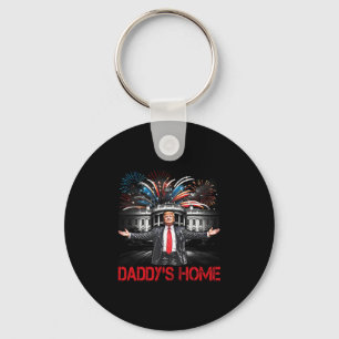 Daddy's Home White House 2025 President Trump Key Ring