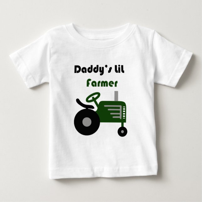 Daddy's Lil Farmer Baby T-Shirt (Front)