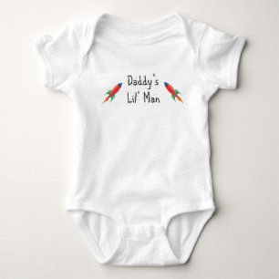 daddys lil man baby bodysuit