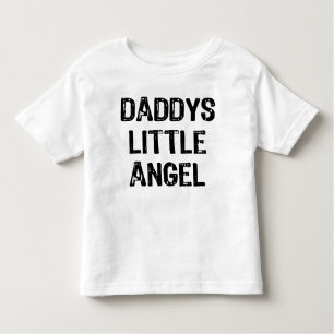 Daddy's Little Angel-Back Text With Back Wings Toddler T-Shirt