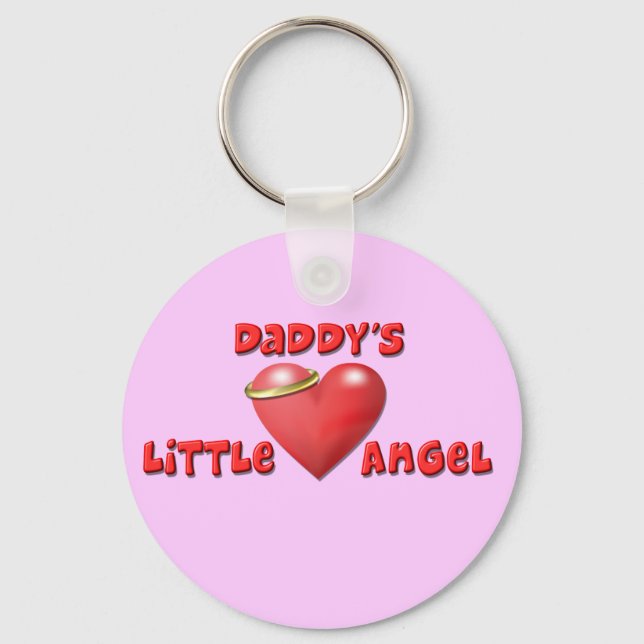 Daddy's Little Angel Key Ring (Front)