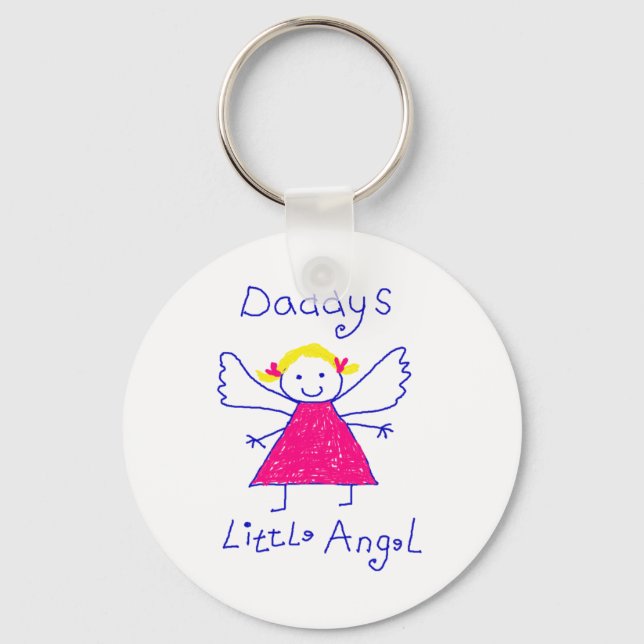 Daddy's Little Angel Key Ring (Front)