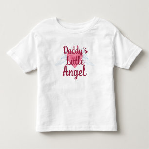 Daddy's Little Angel Toddler Ruffle Tee