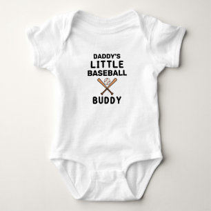 Daddy's Little Baseball Buddy Baby Bodysuit