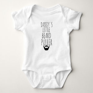 DADDY'S LITTLE BEARD PULLER HIPSTER BABY BABY BODYSUIT