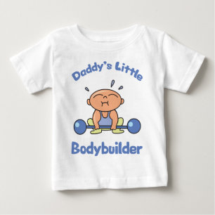 Daddys Little Bodybuilder Kids Sport Bodybuilding Baby T-Shirt