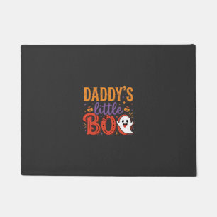 Daddy's Little Boo Halloween Ghost Design Doormat