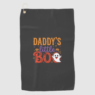 Daddy's Little Boo Halloween Ghost Design Golf Towel