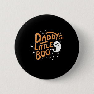 Daddys Little Boo Happy Halloween Style 6 Cm Round Badge