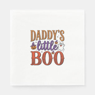 Daddys Little Boo Vintage Halloween Napkin
