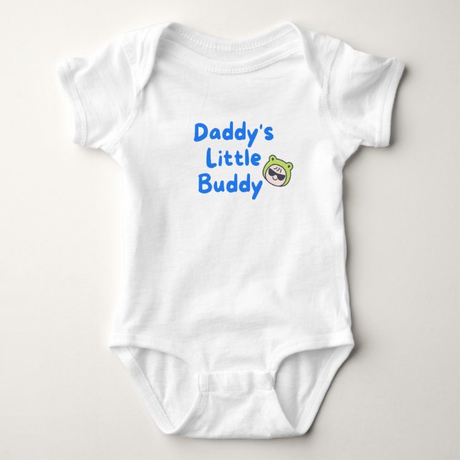 Daddy's little buddy  baby bodysuit (Front)