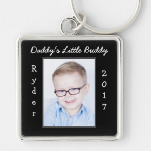 Daddy's Little Buddy Photo Keychain Customise