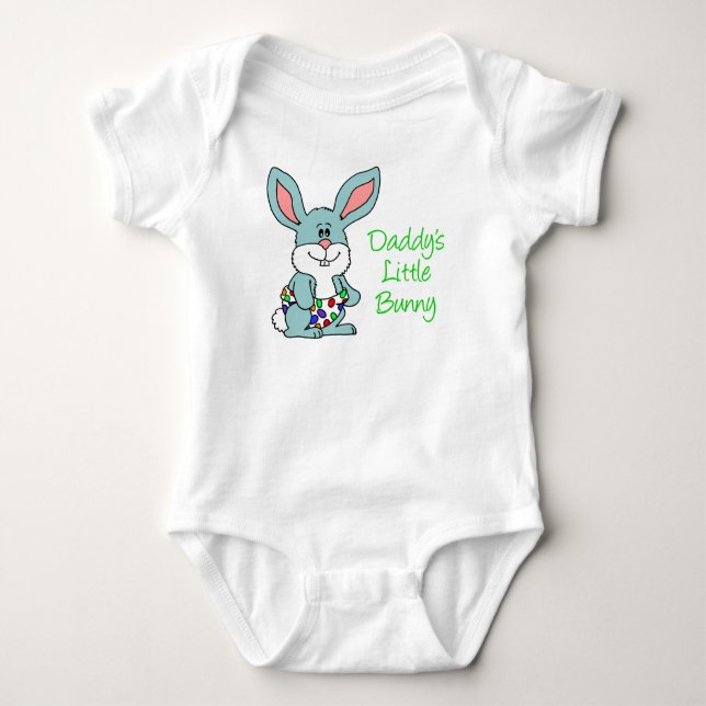 Daddy's Little Bunny Baby Bodysuit (Front)