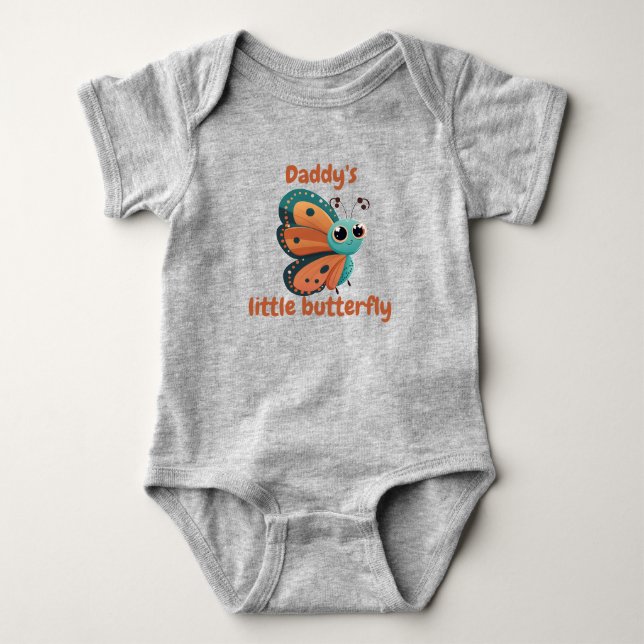 Daddy's little butterfly baby bodysuit (Front)