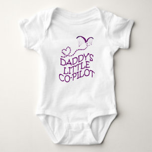 Daddys Little Co-Pilot Paragliding Baby Bodysuit