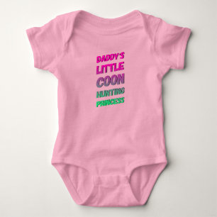 Daddy's Little Coon Hunting Princess Baby Bodysuit