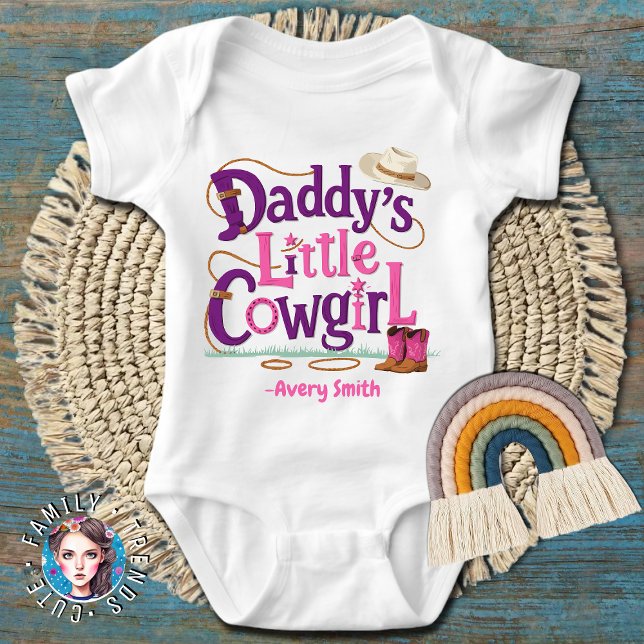Daddy's Little Cowgirl Baby Bodysuit (Creator Uploaded)
