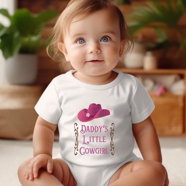 Daddy's Little Cowgirl Baby Bodysuit (Creator Uploaded)