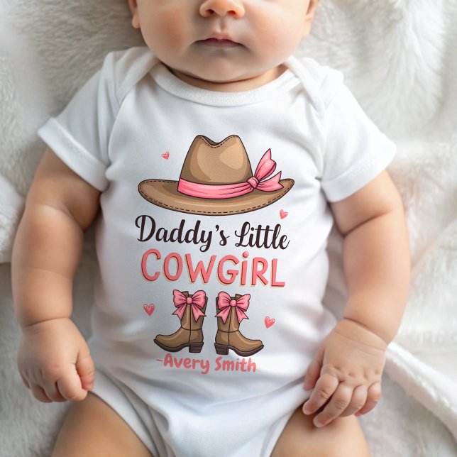 Daddy's Little Cowgirl Baby Bodysuit (Creator Uploaded)