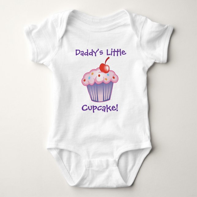 Daddy's Little Cupcake Baby Bodysuit (Front)