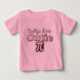 Daddy's Little Cutie Pi Baby T-shirt