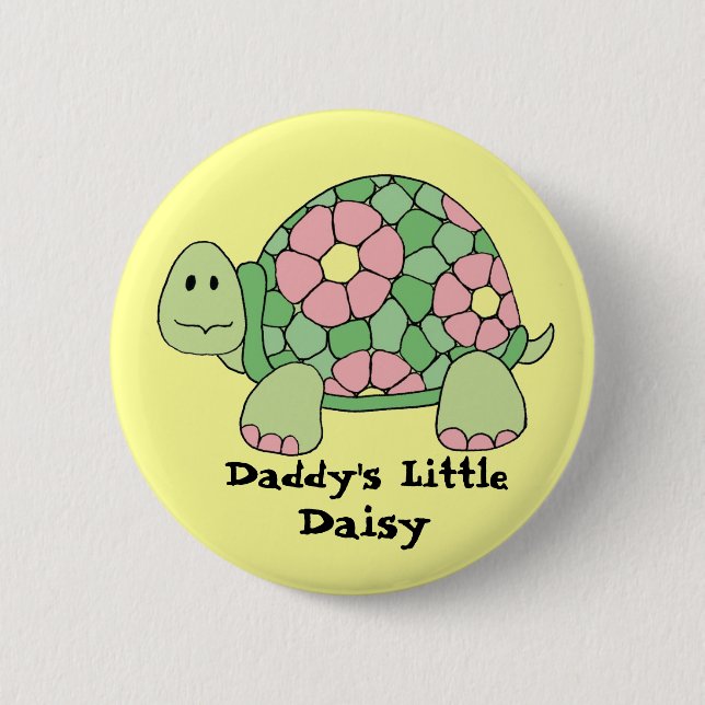 Daddy's Little Daisy 6 Cm Round Badge (Front)
