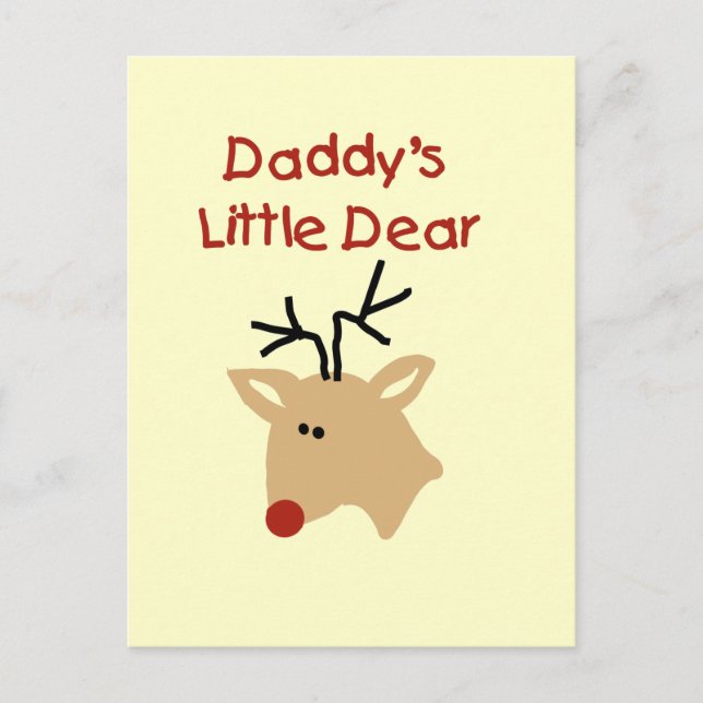 Daddy's Little Dear Tshirts and Gifts Postcard (Front)
