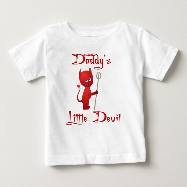 Daddy's little devil - With Wings Baby T-Shirt (Front)