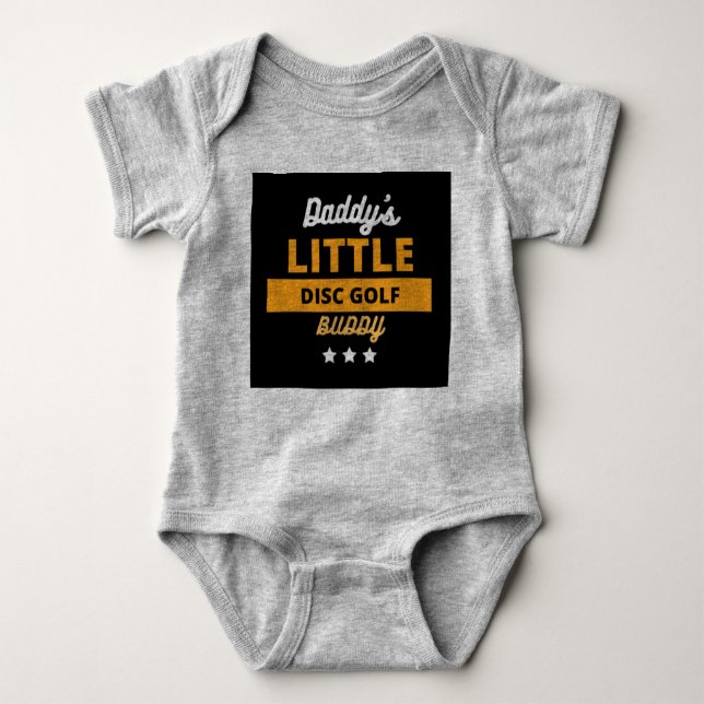 Daddy's Little Disc Golf Buddy onsie Baby Bodysuit (Front)