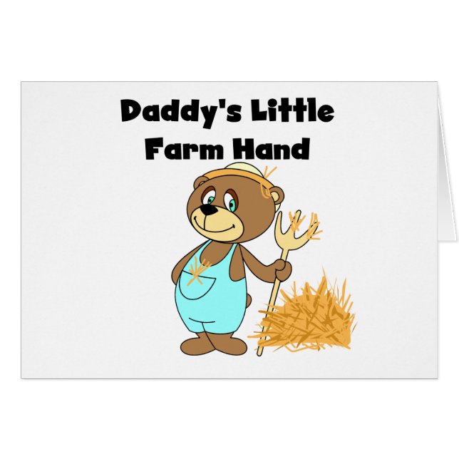 Daddy's Little Farm Hand Tshirts and Gifts (Front Horizontal)