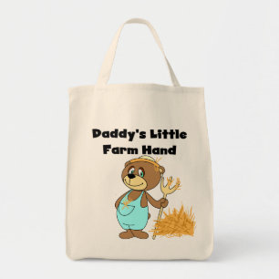 Daddy's Little Farm Hand Tshirts and Gifts Tote Bag