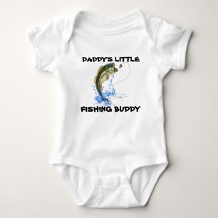 Daddys Little Fishing Buddy Baby Bodysuit