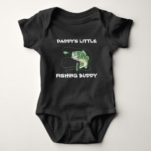 Daddys Little Fishing Buddy Baby Bodysuit