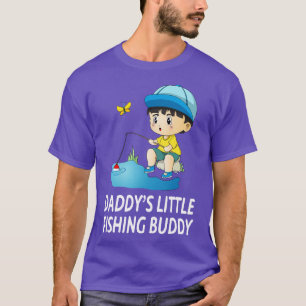 Daddys Little Fishing Buddy Cute Boy T-Shirt