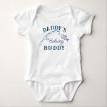 Daddy's little fishing buddy funny newborn gifft baby bodysuit<br><div class="desc">Daddy's little fishing buddy funny newborn gift,  makes a lovely present for baby shower,  new baby.</div>