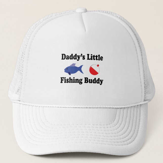 daddys little fishing buddy trucker hat (Front)