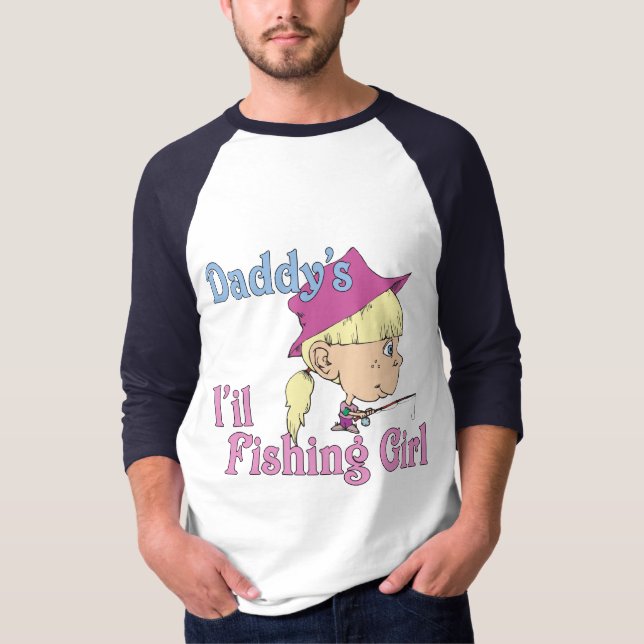 Daddy's Little Fishing Girl T-Shirt (Front)