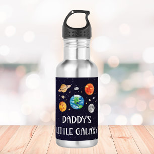 Daddy's Little Galaxy Funny Quote Space Kids 532 Ml Water Bottle