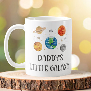 Daddy's Little Galaxy Funny Quote Space Kids Coffee Mug