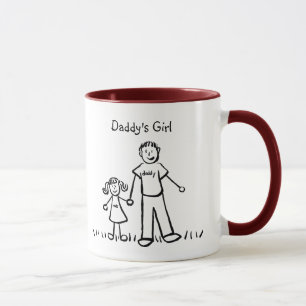 Daddy's Little Girl Drawing Mug (Customise)
