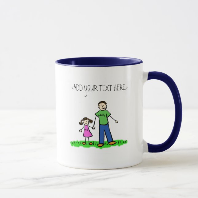 Daddy's Little Girl Mug (Brunette) (Right)