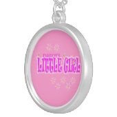 daddy's little girl silver plated necklace (Front Right)