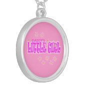 daddy's little girl silver plated necklace (Front Left)