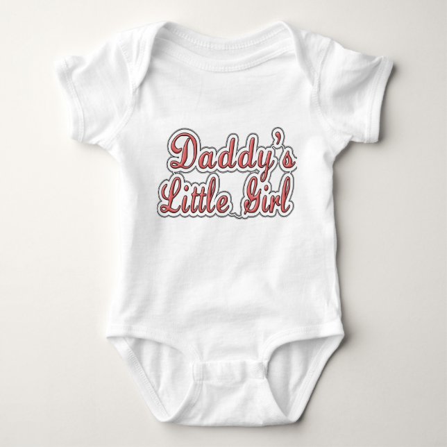 Daddy's Little Girl T-Shirt Baby Bodysuit (Front)